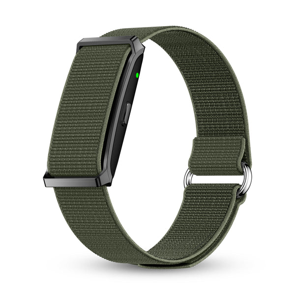 Pebble Qore fitness band camo green variant