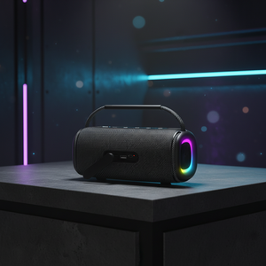 Boombox Portable Wireless Bluetooth 5.4 Speaker RGB Effect