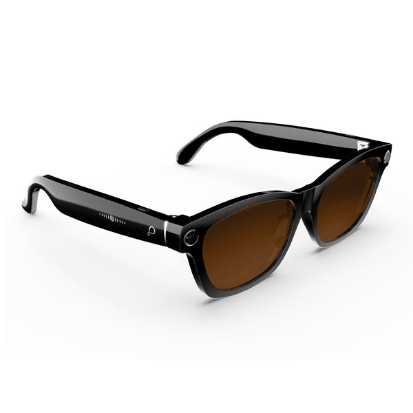 Pebble Seeq smart glasses titan black variant