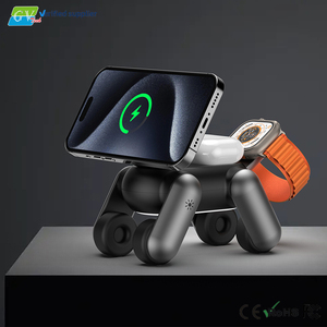 Robot Dog Metallic 3 in 1 Magnetic Wireless Charger OEM