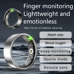 Stylish Smart Health Ring Stainless Steel Blood Oxygen Tracking