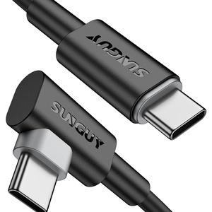 60W 90 Degree 2M 3A PD Fast Charging USB C Cable
