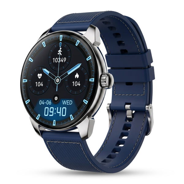 Pebble Spectra Go smartwatch navy blue variant
