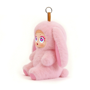 Cute Portable Trendy Pink Plush Rabbit Tuya AI Smart Speaker