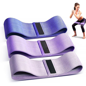Adjustable Strength Resistance Band Polyester Cotton Latex